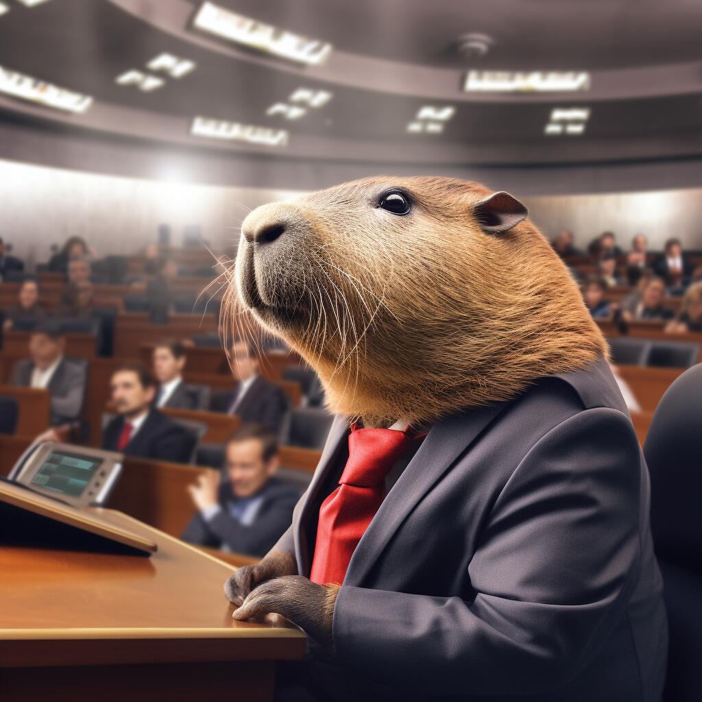 #capybara #suit #congress #senatorcapybara #congresso #senado…