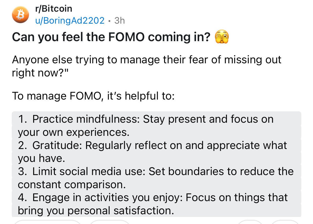 Helpful #Bitcoin advice 🫡