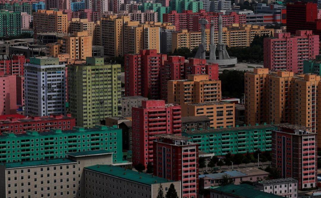 High-rise buildings in Pyongyang.…