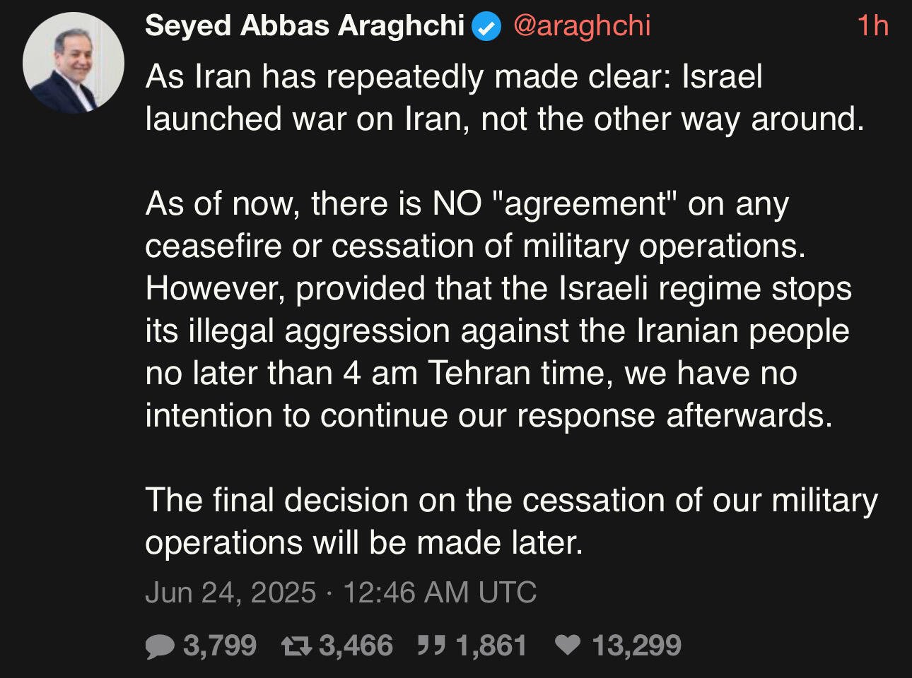 To those claiming the ceasefire begins…
