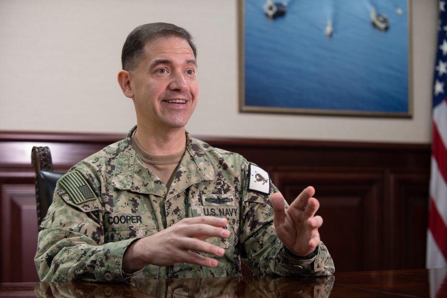 Vice Admiral Brad Cooper, a senior…
