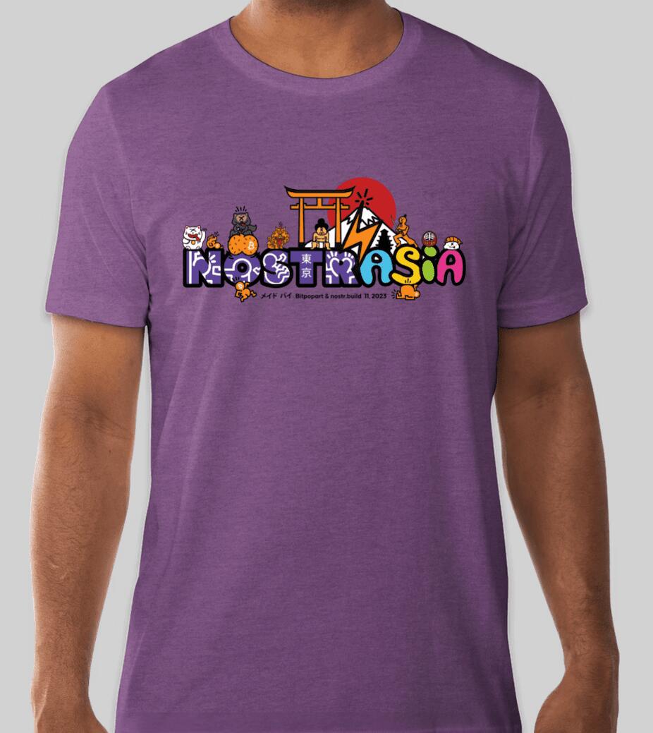 A purple 💜 #nostr 🟣 #nostrasia 🇯🇵T-Shirt.…