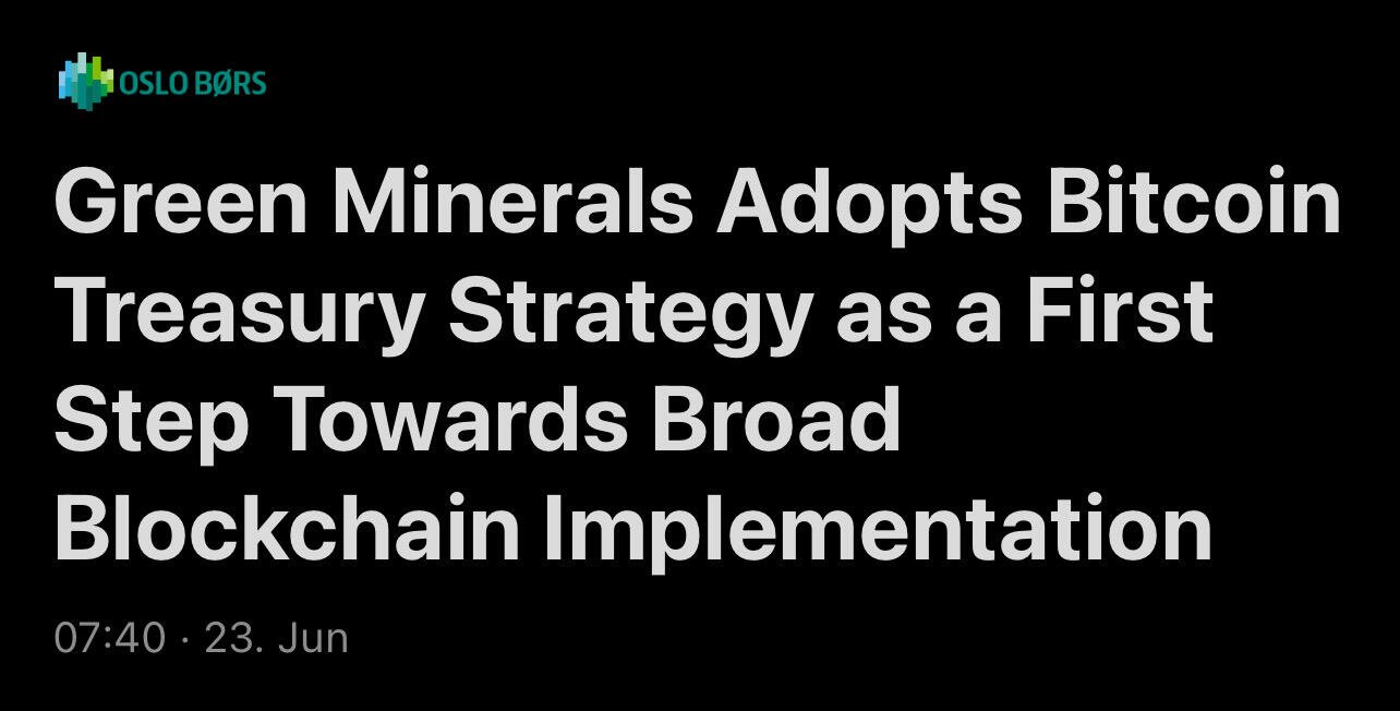 BREAKING: Norway’s Green Minerals Adopts…
