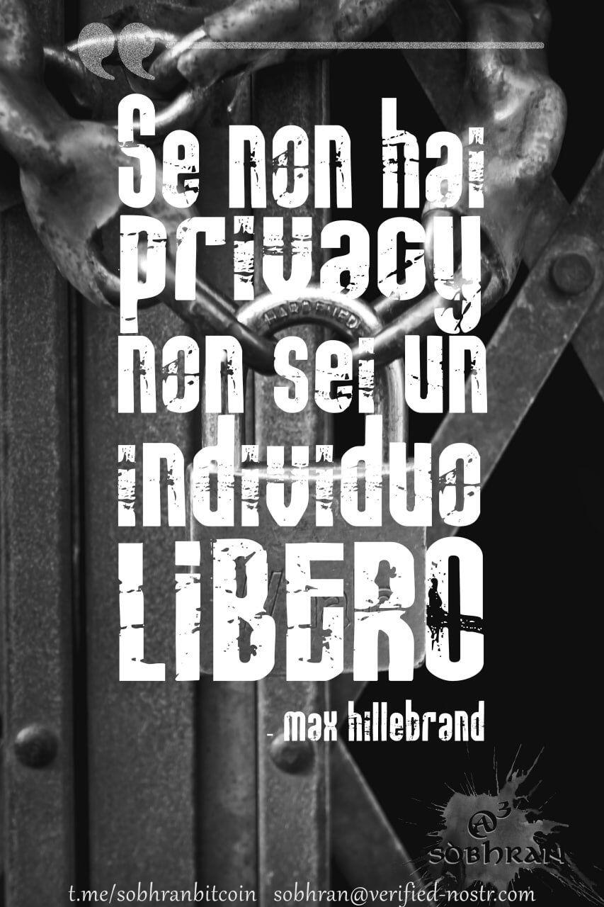 Se non hai #privacy non sei…