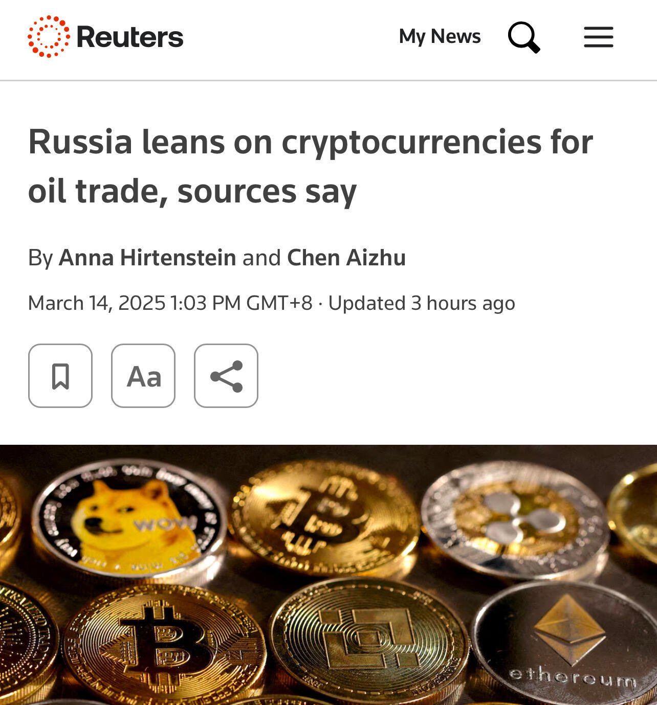 BREAKING: Russia is using #Bitcoin in…