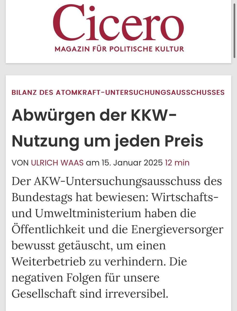 Nichts neues in der grünen Politik