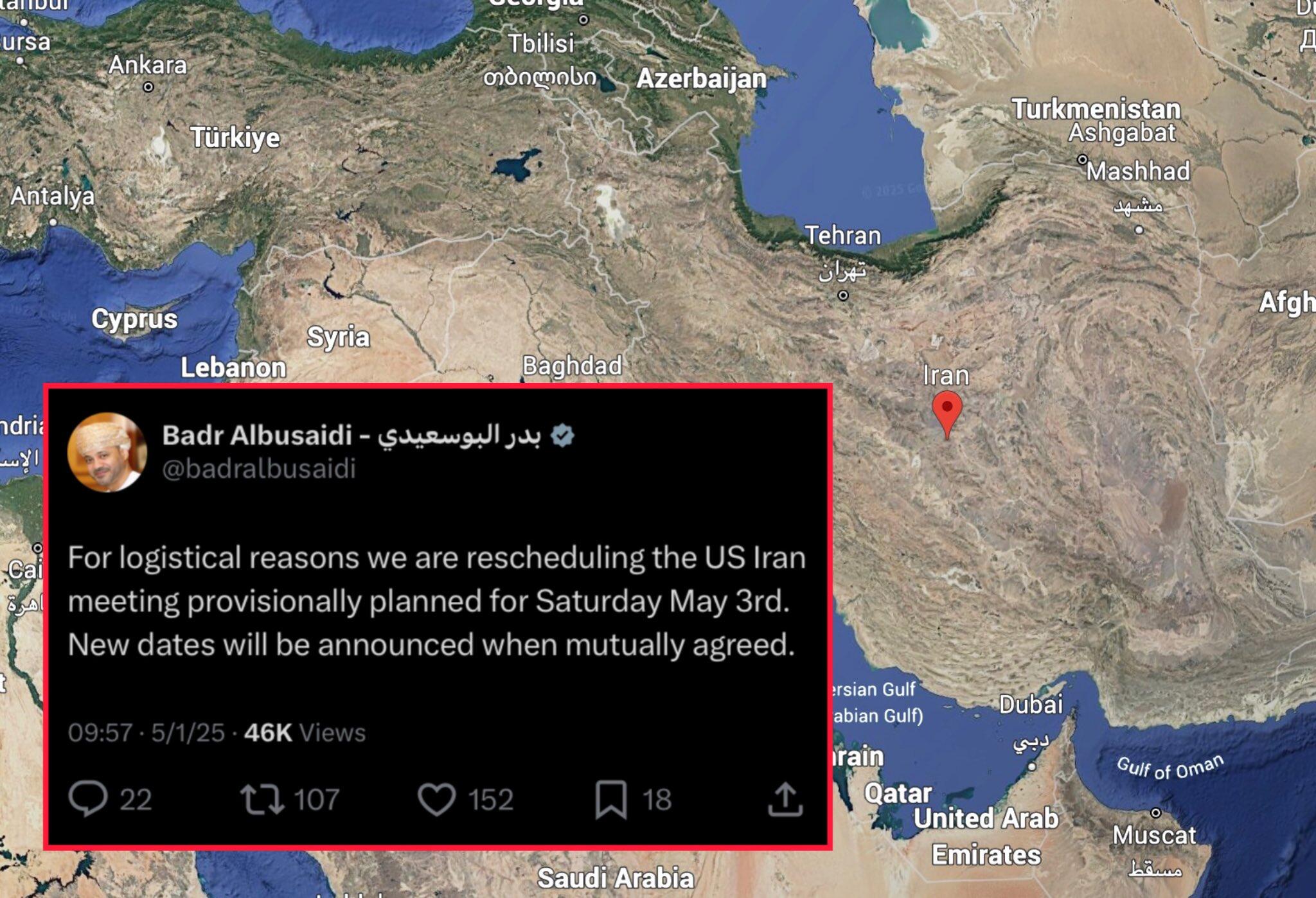 Oman’s foreign minister has confirmed…
