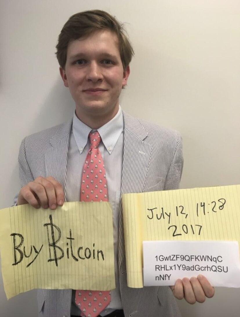 The "Buy ₿itcoin sign guy" who…