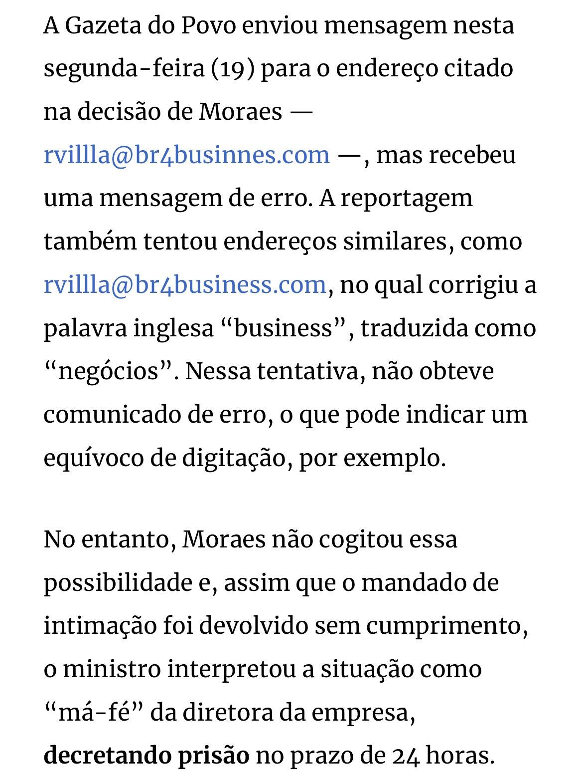 🚨 Gazeta do Povo has found that…