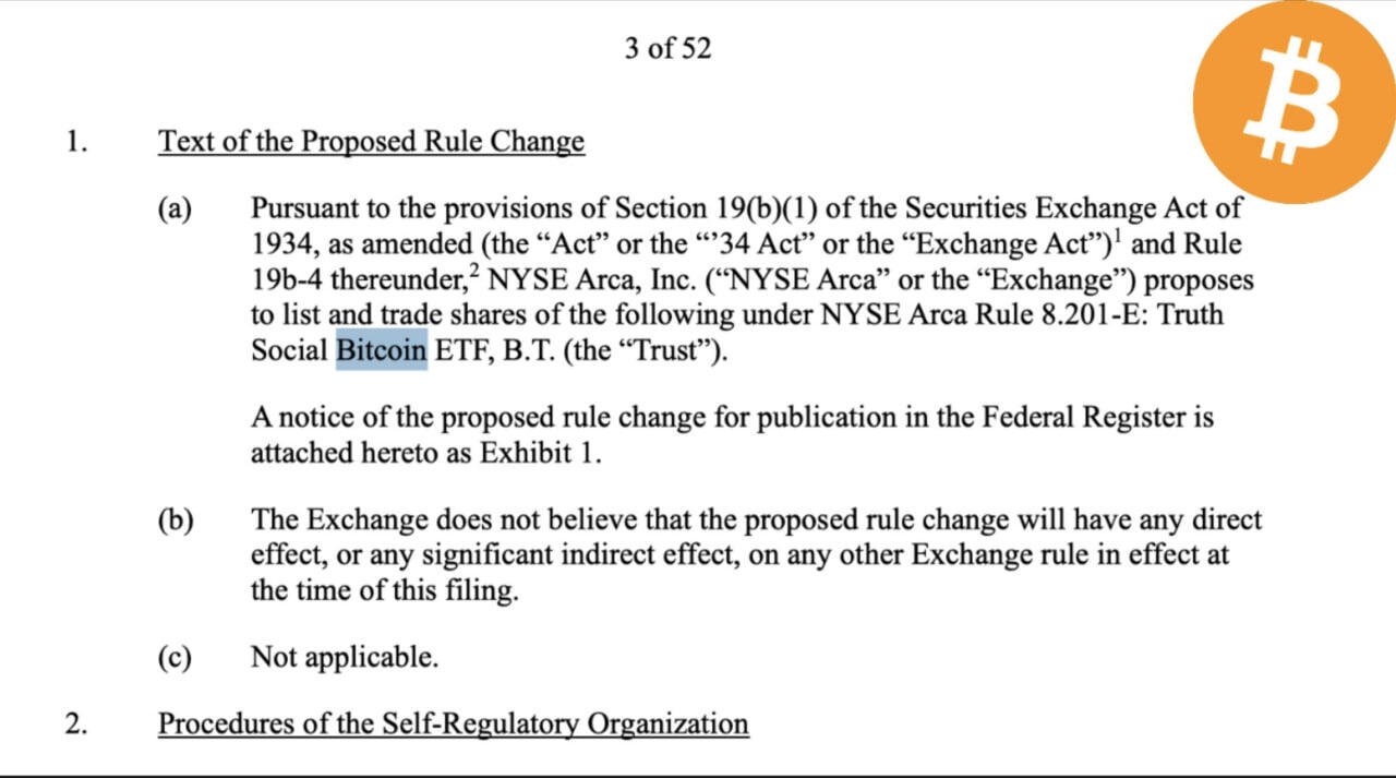 President Trump's Truth Social filed…