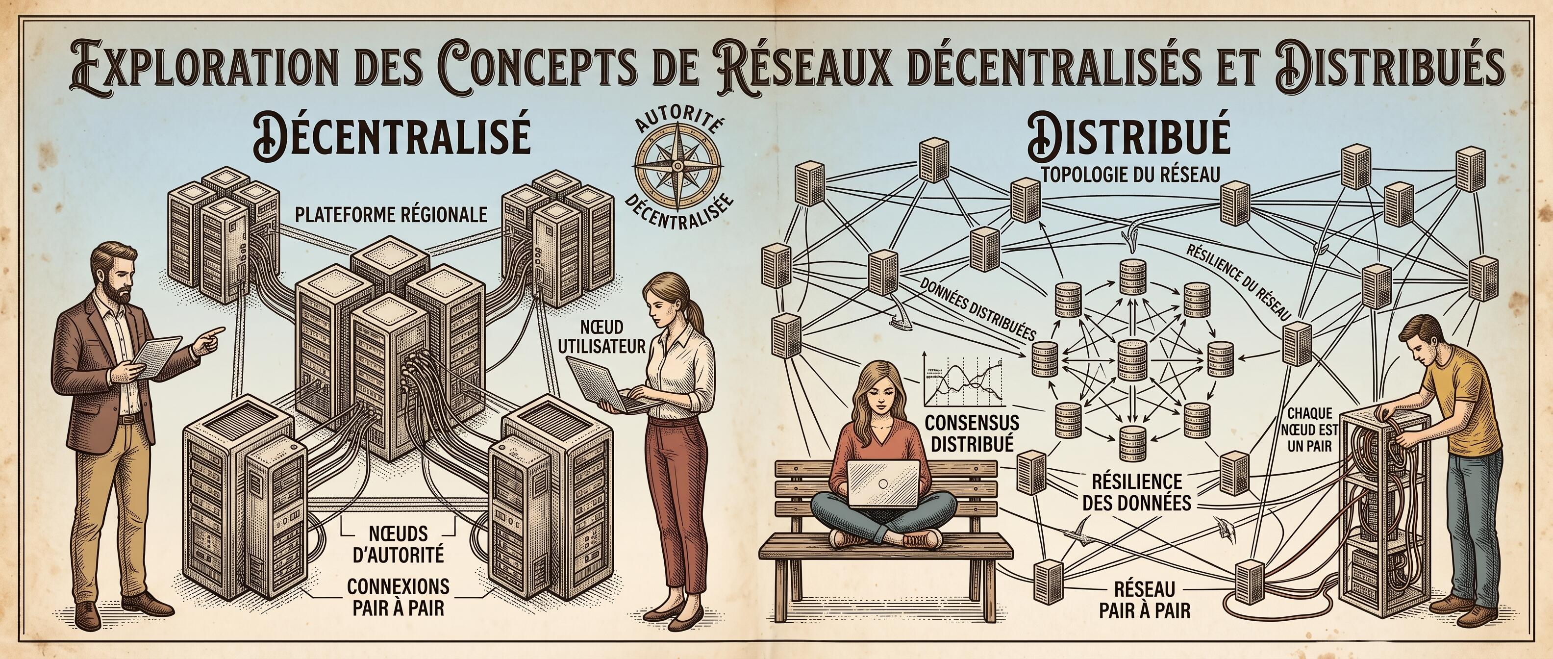 Cover image for Réseau décentralisé ou distribué