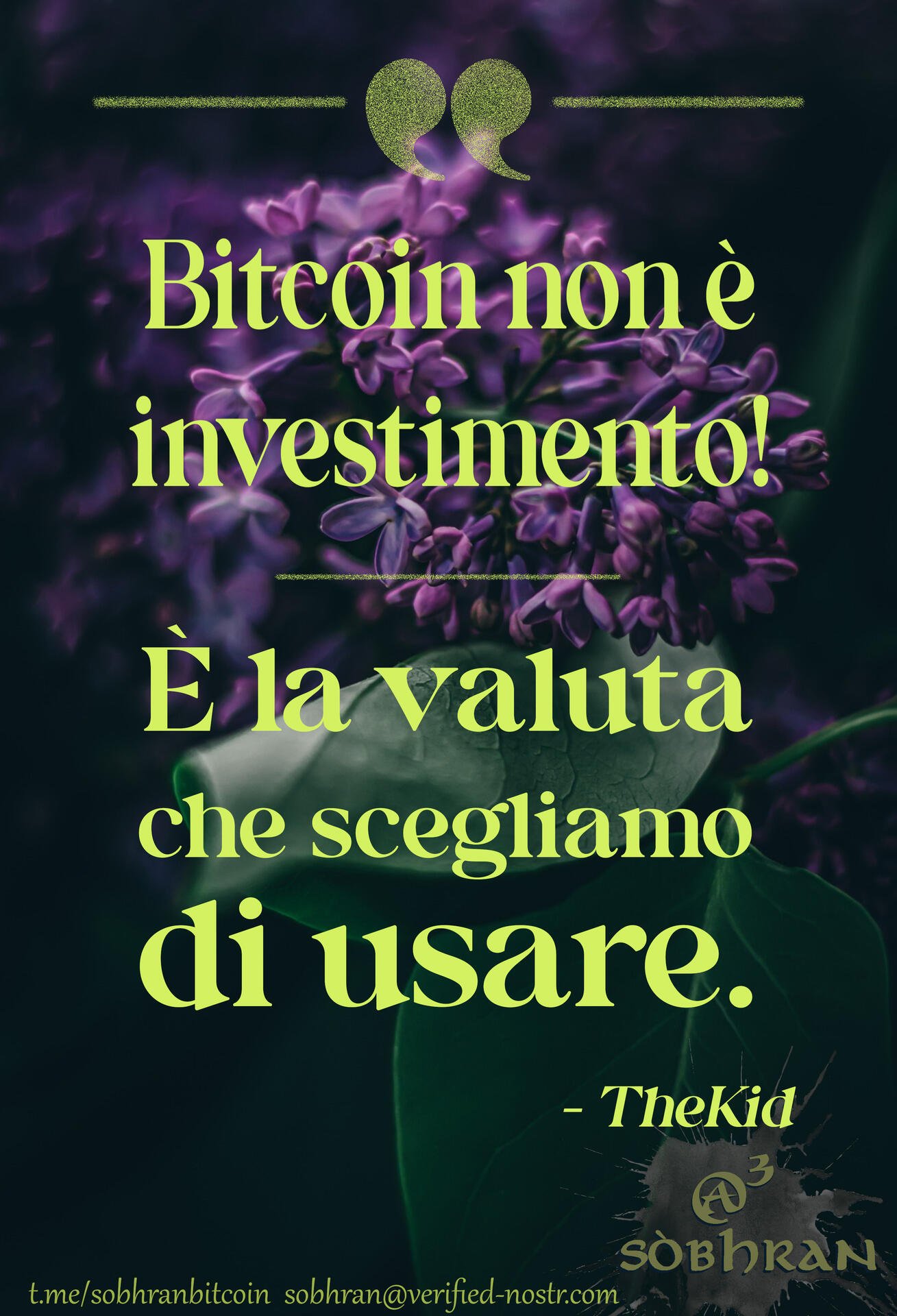 #Bitcoin non è investimento, è la…