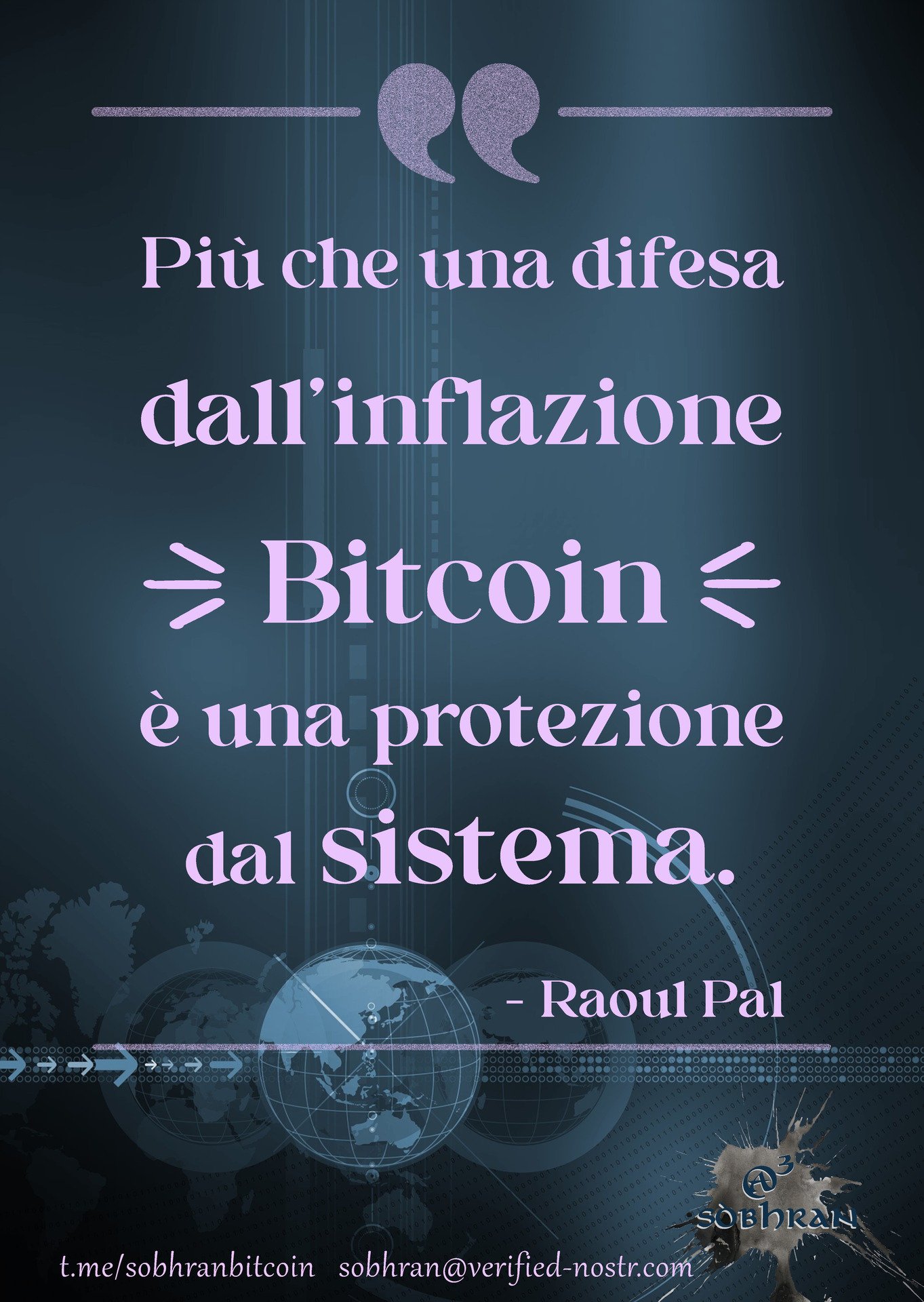 Più che dall'inflazione #Bitcoin è…