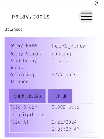 invoices page