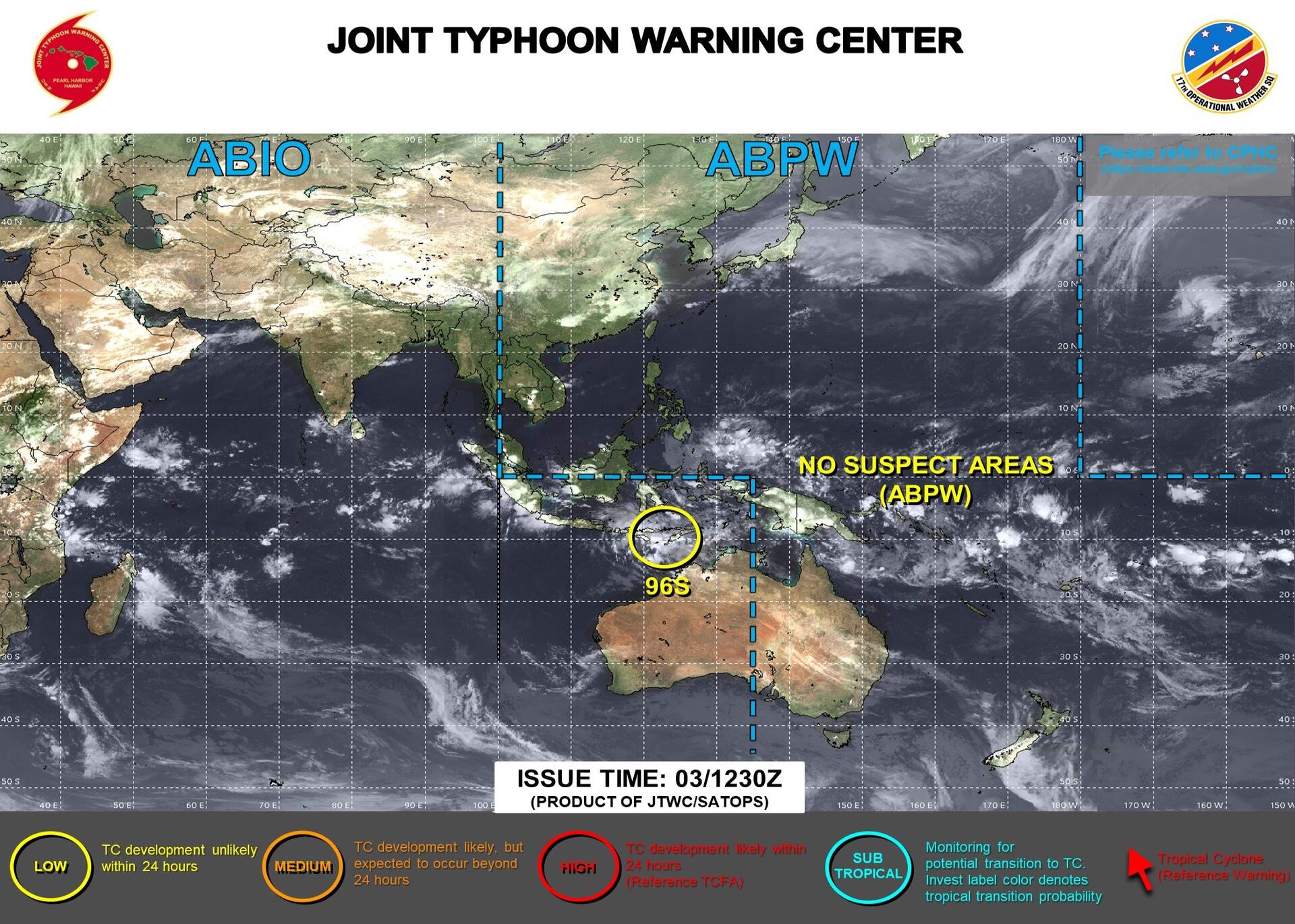 Cyclone seed warning 96S was issued…