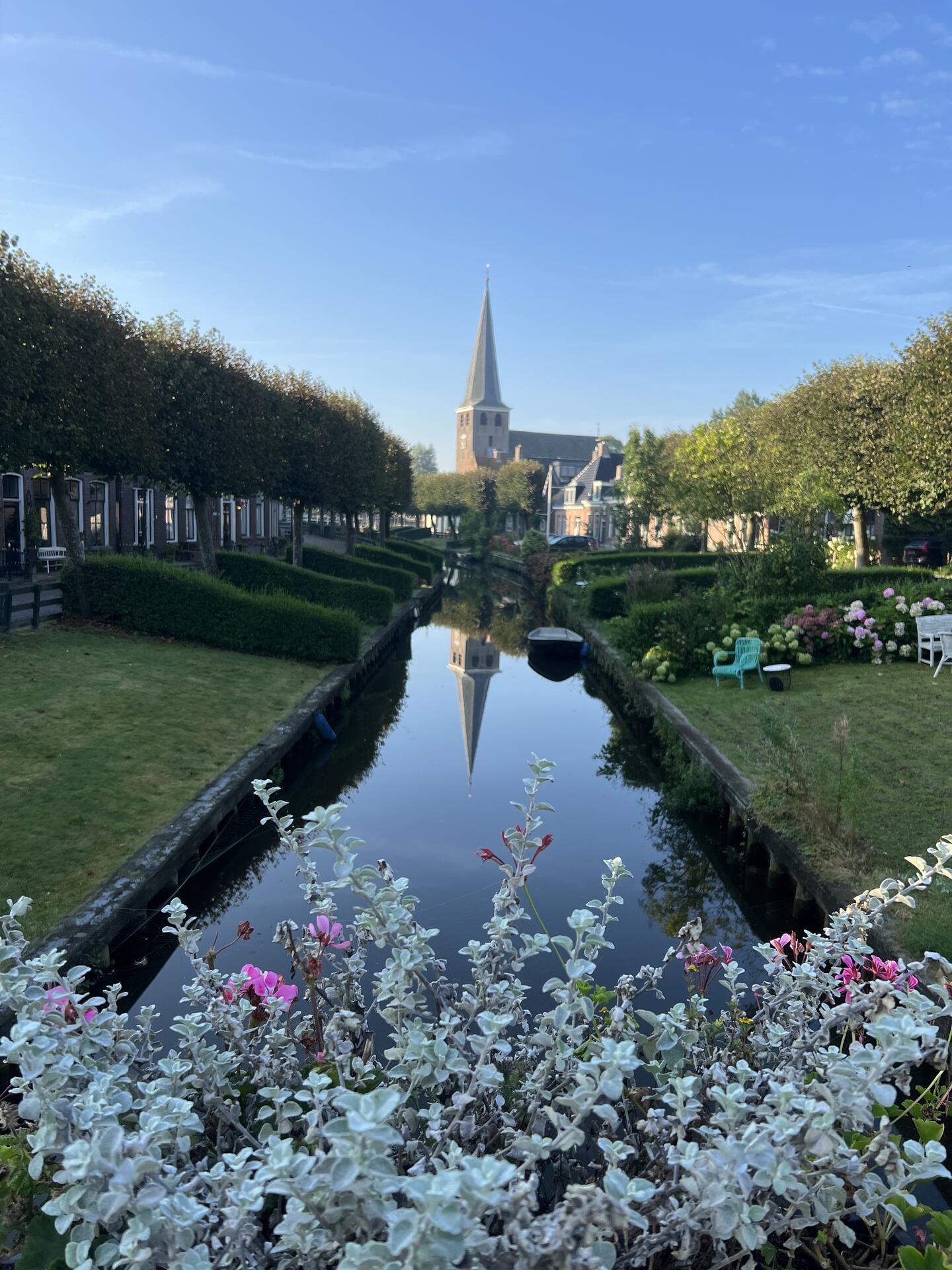 Canal in IJlst, Friesland, The Netherlands…