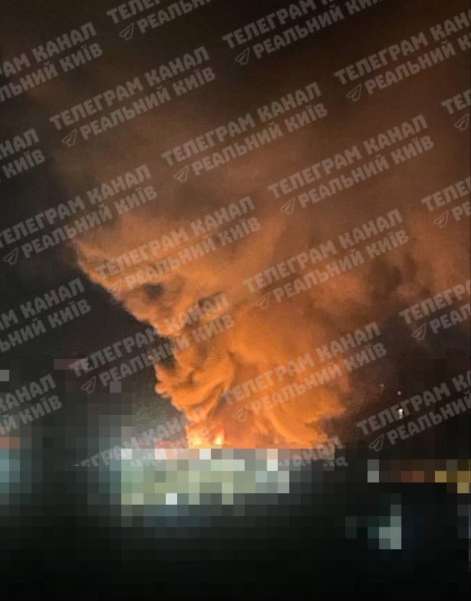 Several fires seen burning in the…