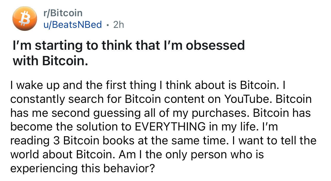 One of us! #Bitcoin