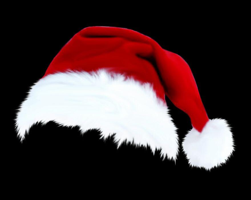 Here's a Santa hat just…