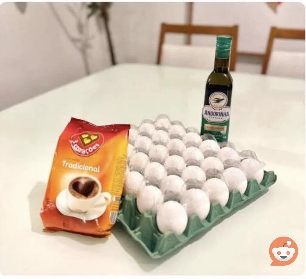 Alta do ovo, café e azeite…