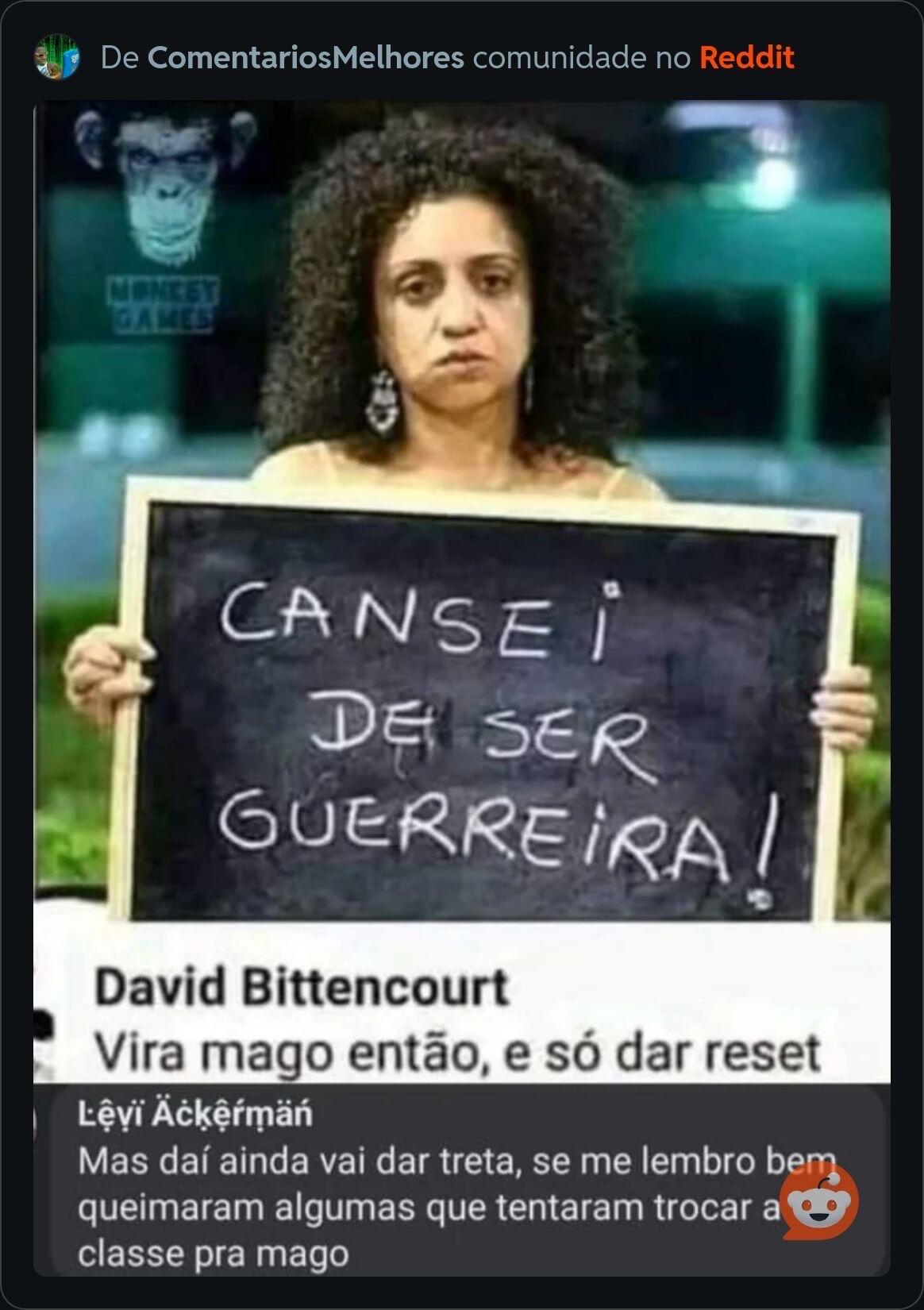 Protesto da mulher “guerreira”: