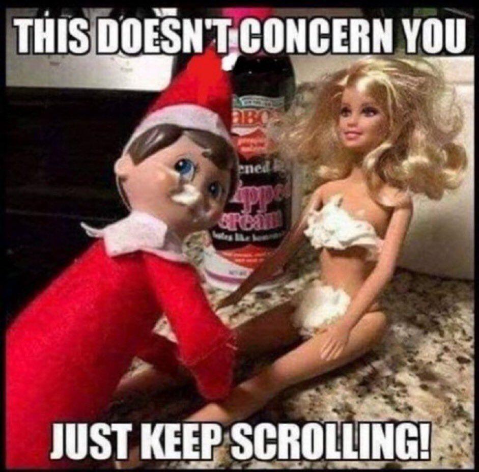 That fucking elf again 🙄😂😂😂😂