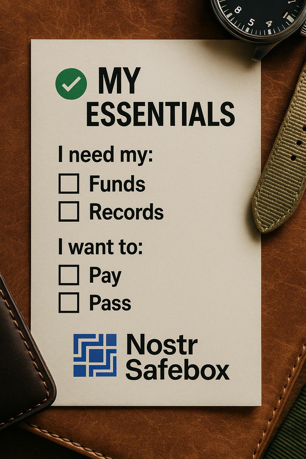 My essentials:
