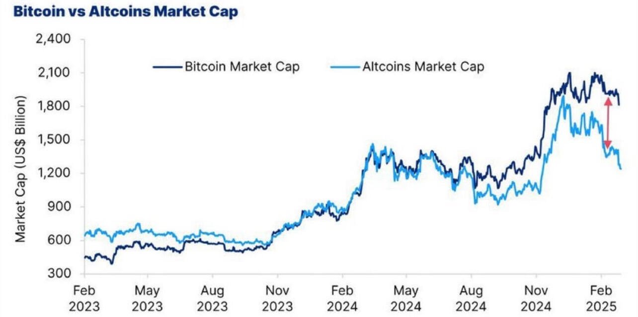 THE GREAT DECOUPLING: #Bitcoin Leaves Shitcoins…