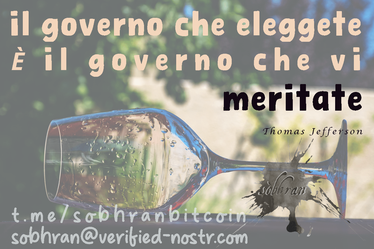 Il governo che eleggete È il…