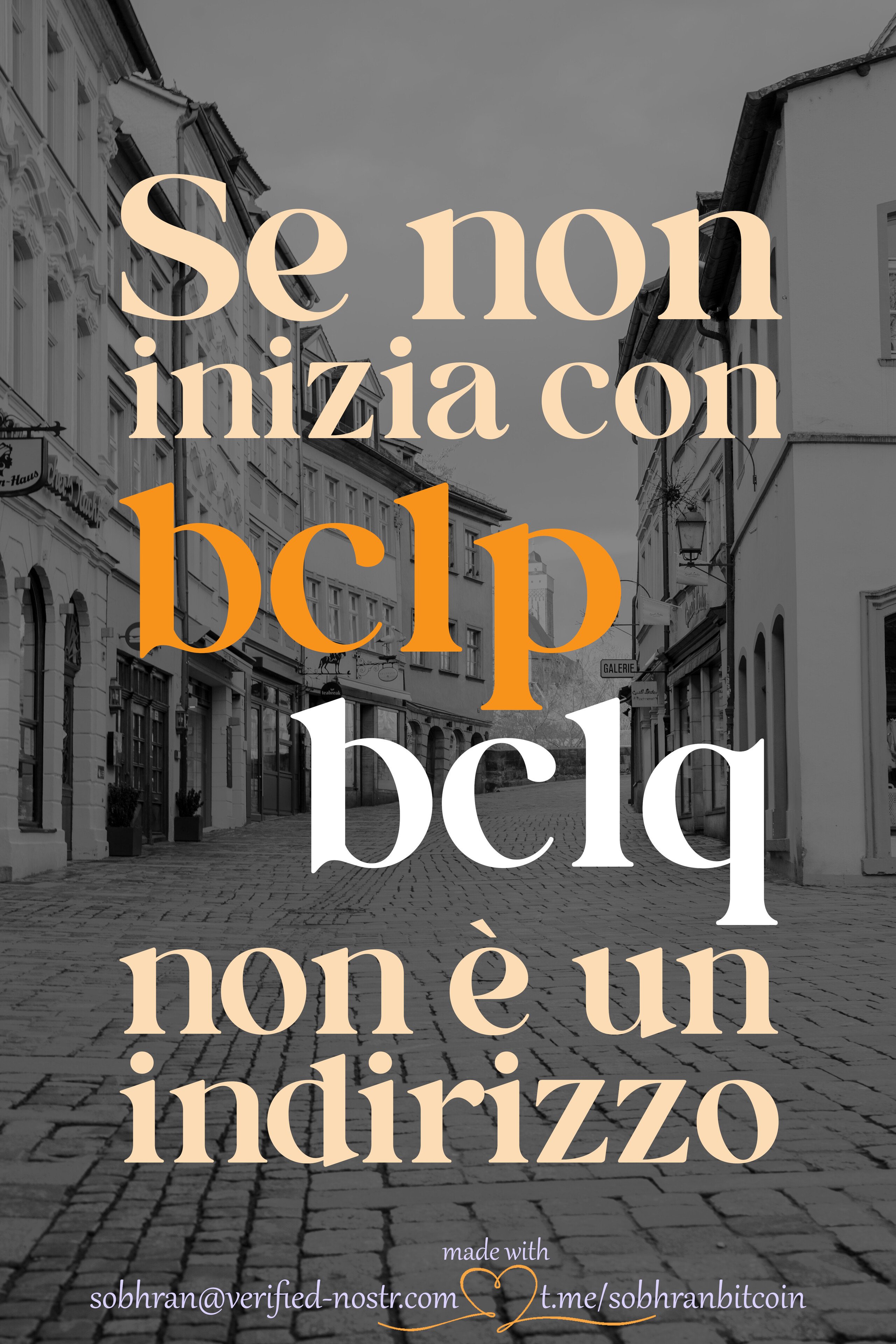 Se non inizia con #BC1P o…