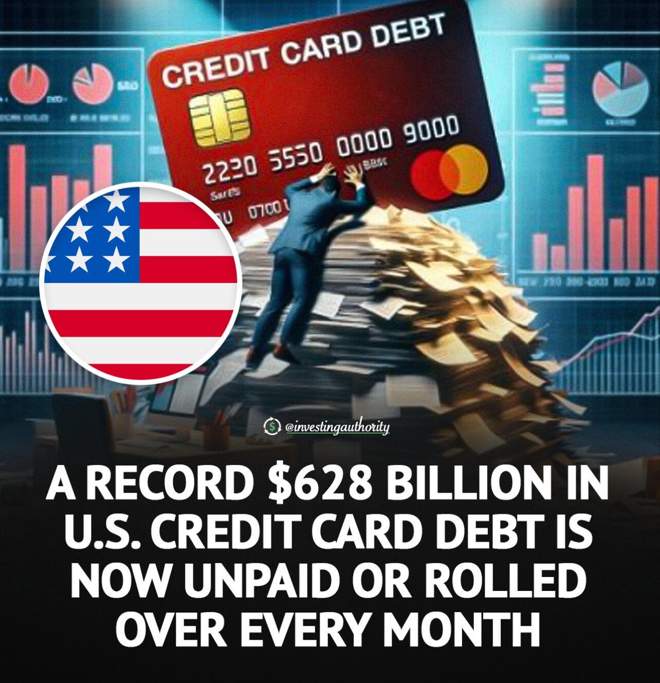 BREAKING: US credit card debt reaches…