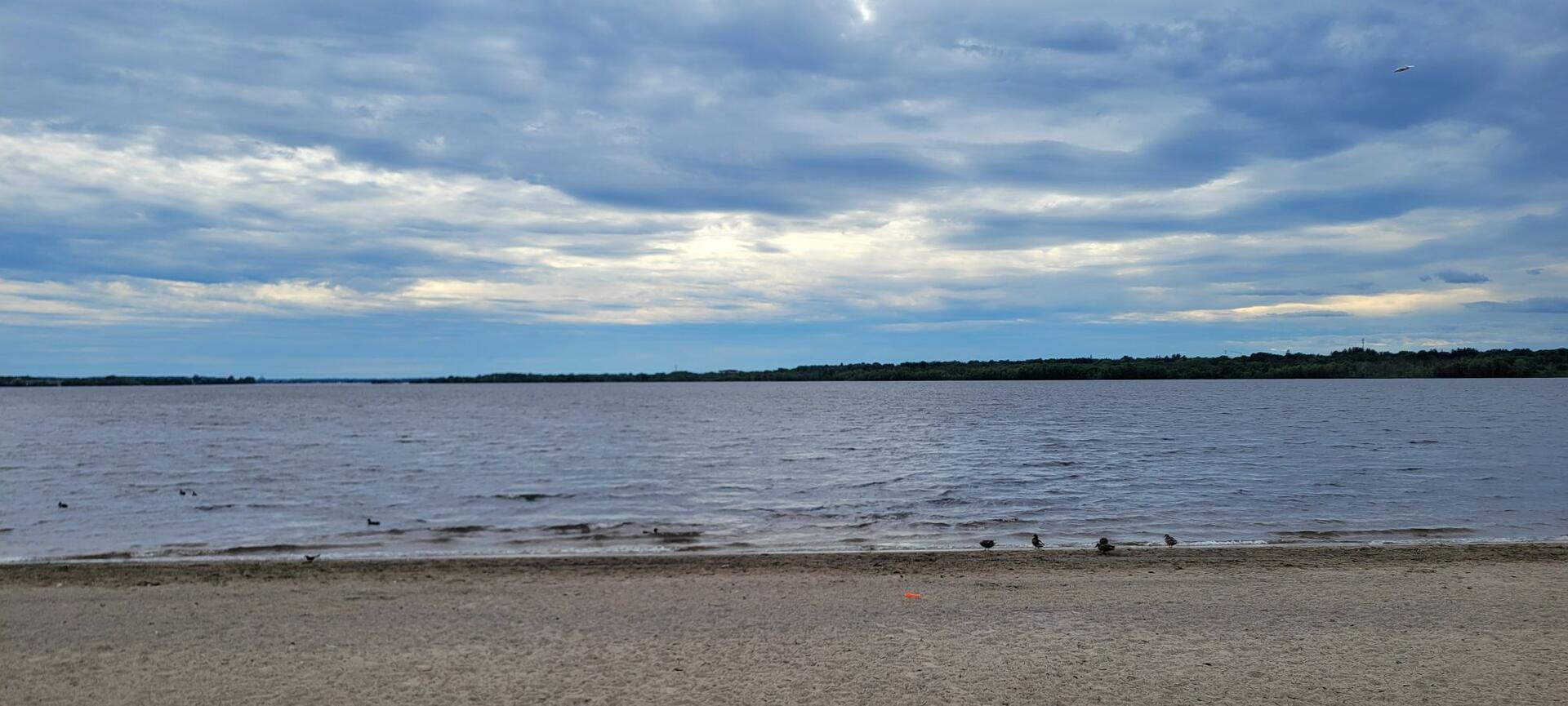 Afternoon skies at the local beach