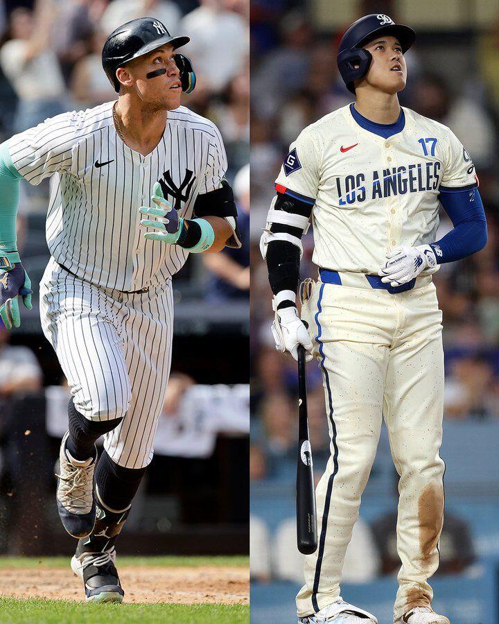 Aaron Judge and Shohei Ohtani are…