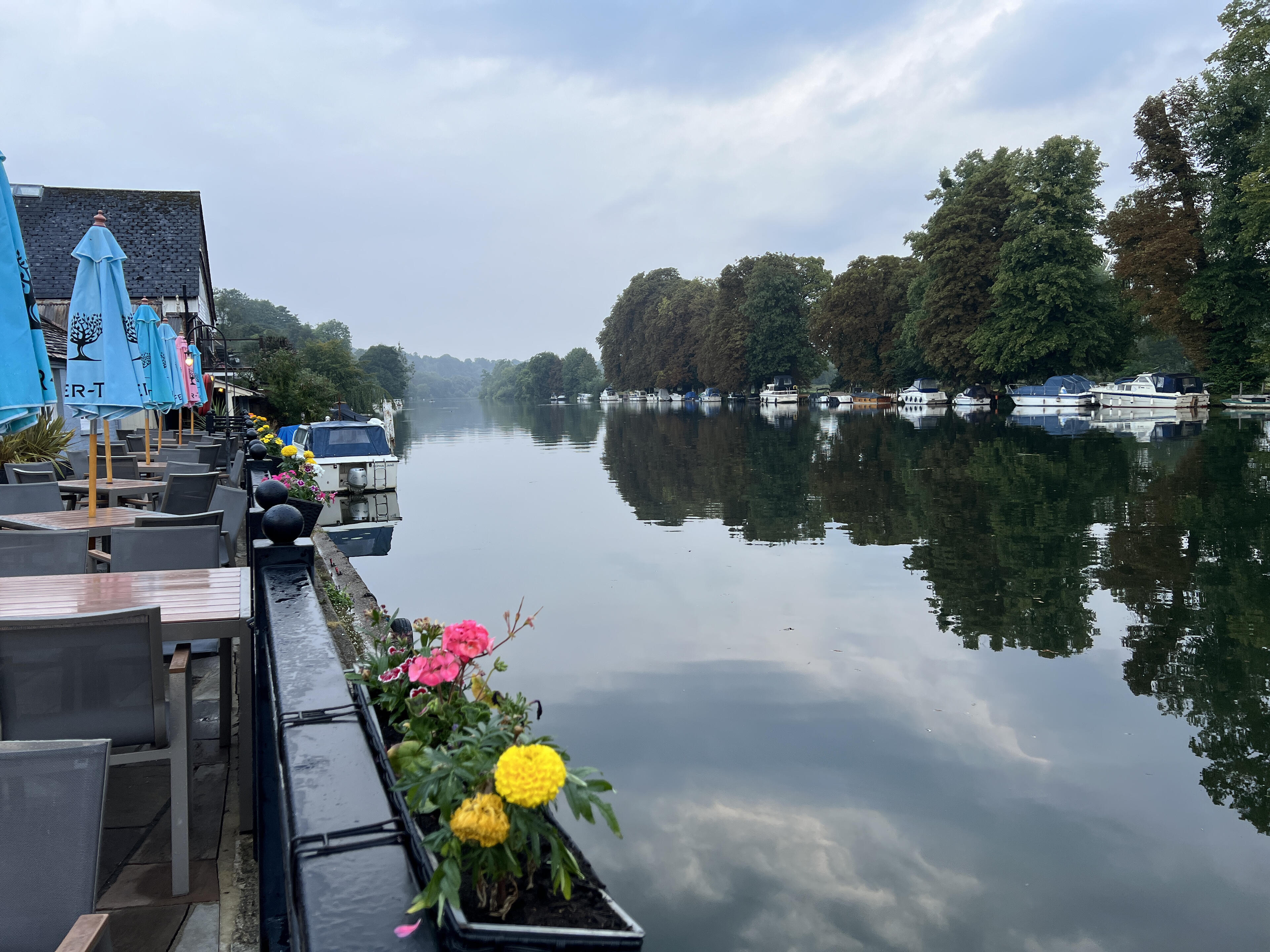 There is a pub just outside…