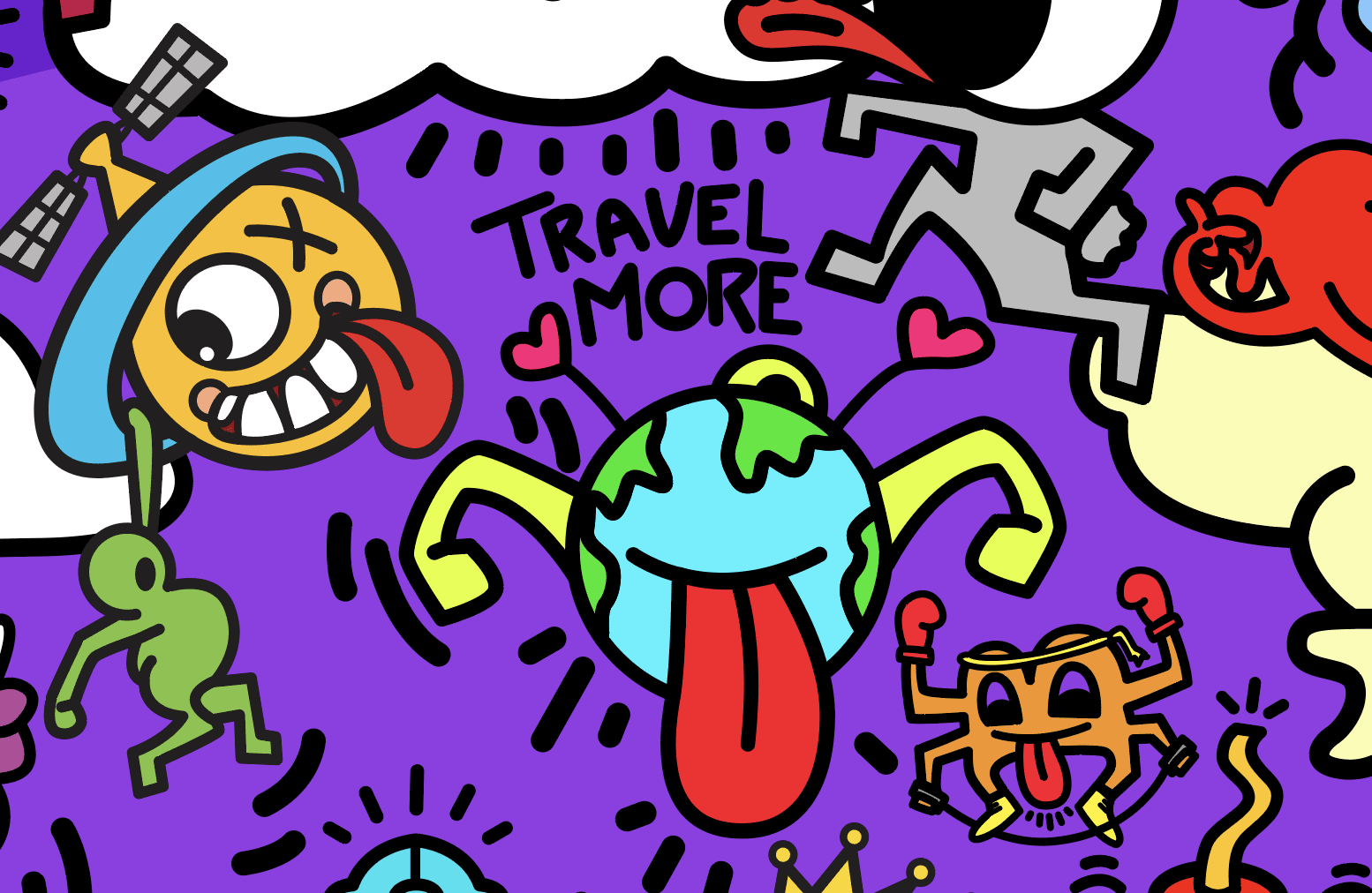 From the #nostrasia artwork ‘Travel More’…