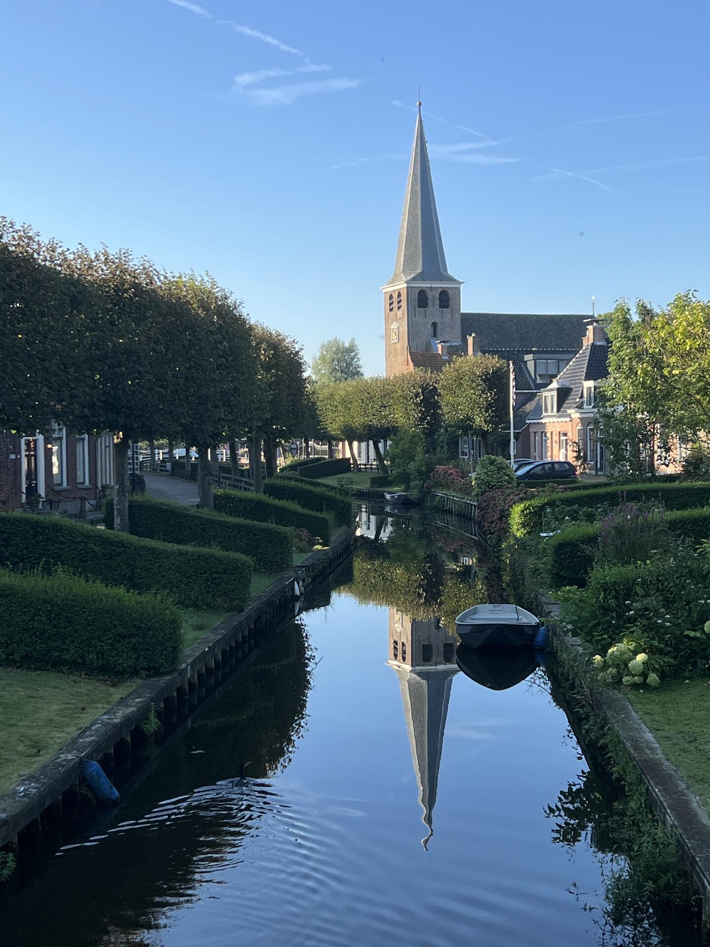 Canal in IJlst Friesland, the Netherlands…