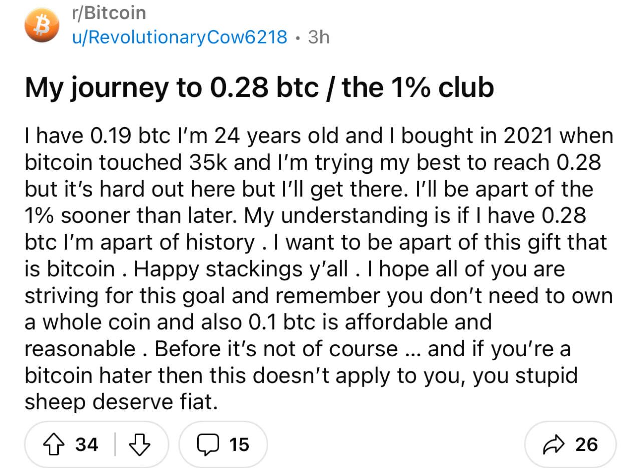 “My journey to 0.28 $BTC…