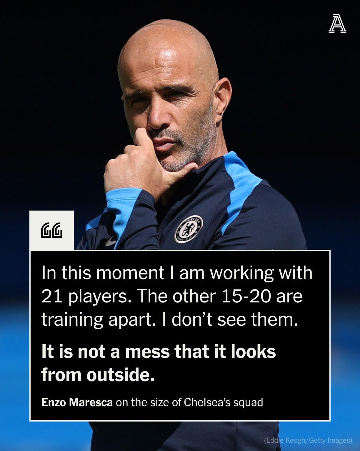 🔵 Enzo Maresca insists Chelsea are not…