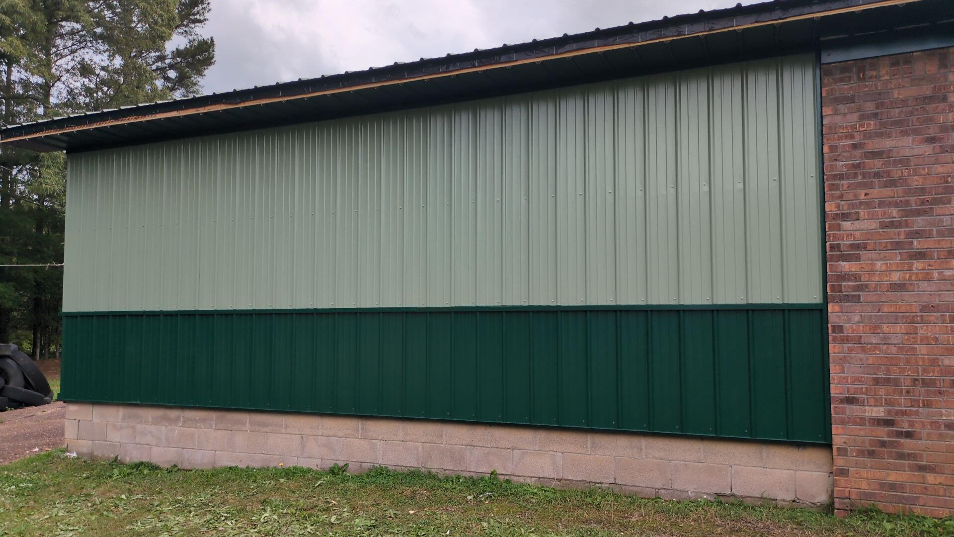 Finished skinning the back wall of…