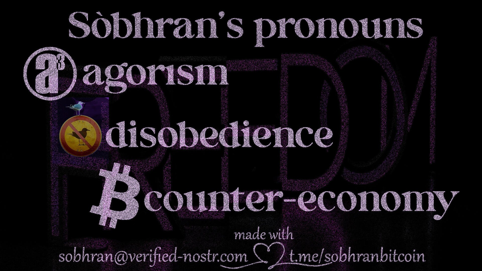 my pronouns are...